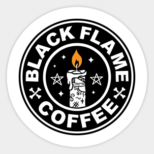 Black Flame Coffee Sticker